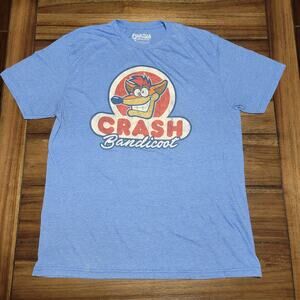 Crash Bandicoot Blue Unisex Tee - Size Large